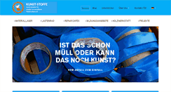 Desktop Screenshot of kunst-stoffe-berlin.de